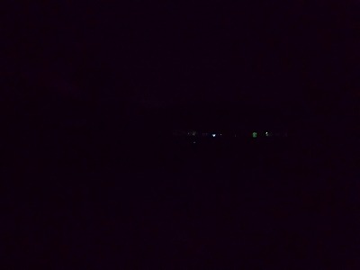 安達太良山　下界の灯り