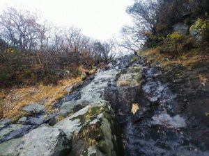 右俣20m滝懸垂下降終了