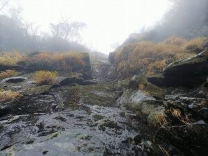 右俣30m滝下から